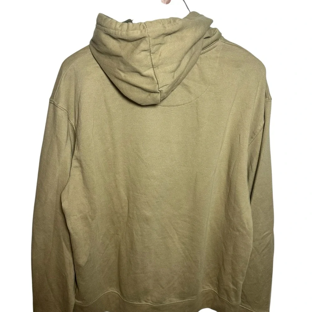Bass Pro Shops Tan Hoodie with Green Logo Kangaroo Pocket L
